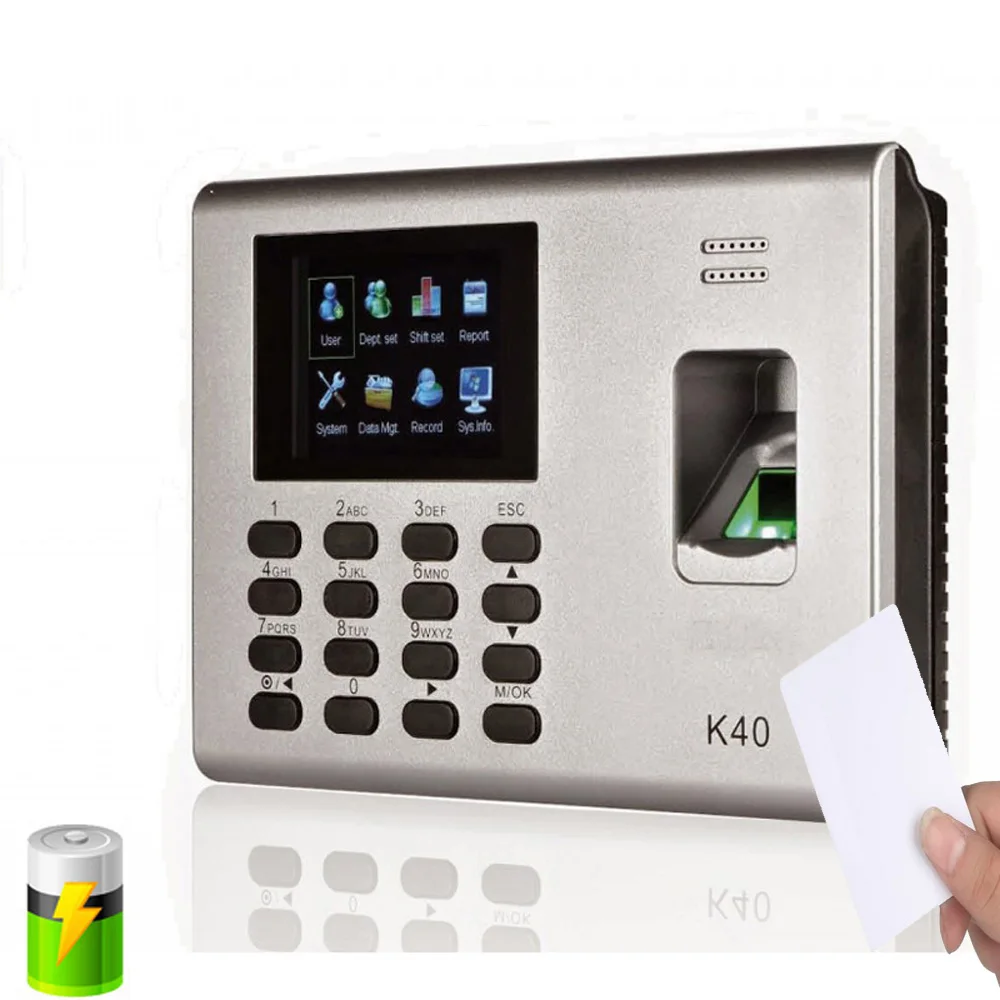 ZK K40 TCP/IP USB биометрический контроль доступа по отпечаткам пальцев и времени