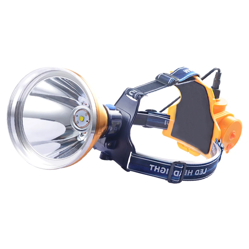 Outdoor Head Light LED High Lumens Waterproof Rechargeable HeadLamp for mining Hiking Camping Fishing