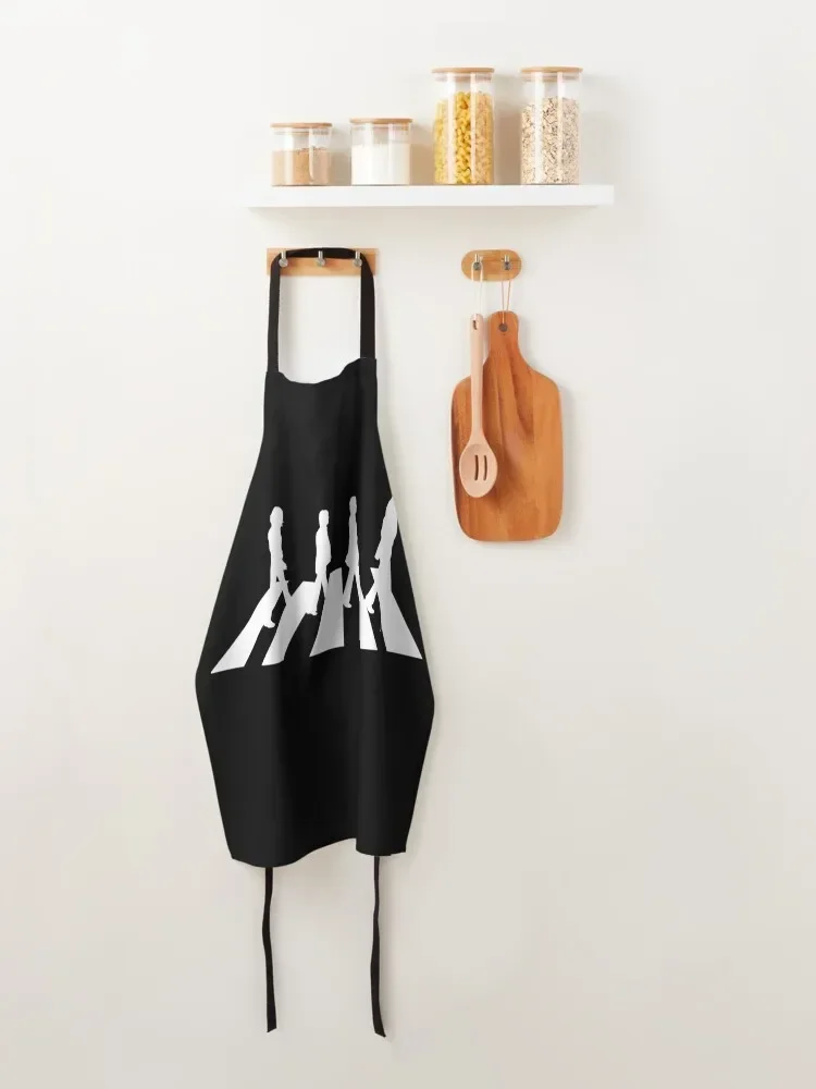 Abbey Road минималистичный белый фартук с трафаретом предметы домашнего обихода