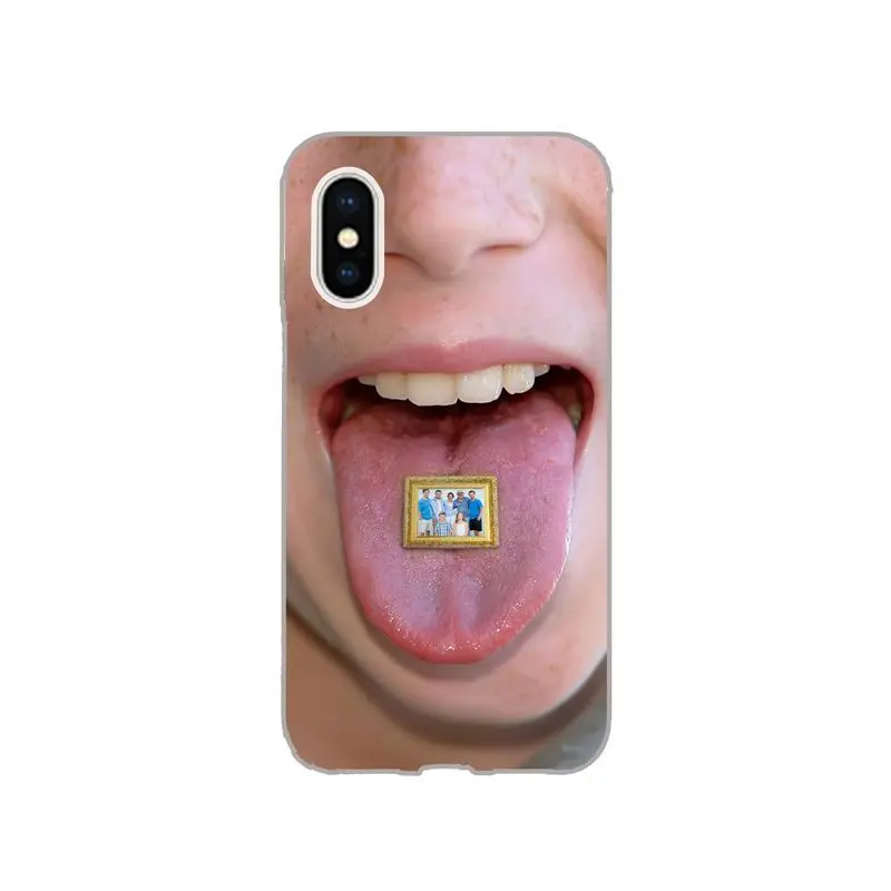 Y2K Tricky Tongue Korea INS Phone Case for IPhone6 7 8 11 12 13 14Pro Max X XS XR SE Hip Hop Punk Cool Full Coverage Soft Shell images - 6