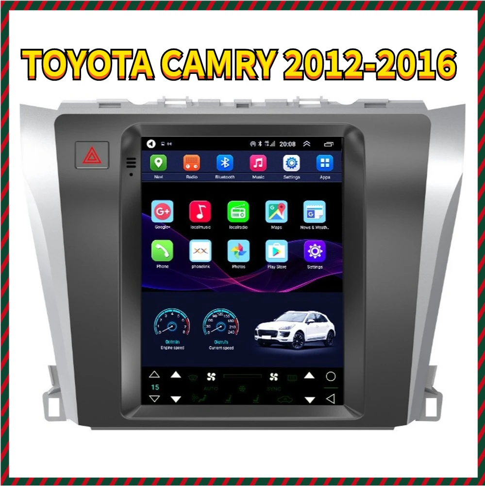 

Car GPS Navigation For TOYOTA CAMRY 2012-2016 Android Tesla Style Auto Radio Stereo Multimedia Player With BT WiFi Mirror Link