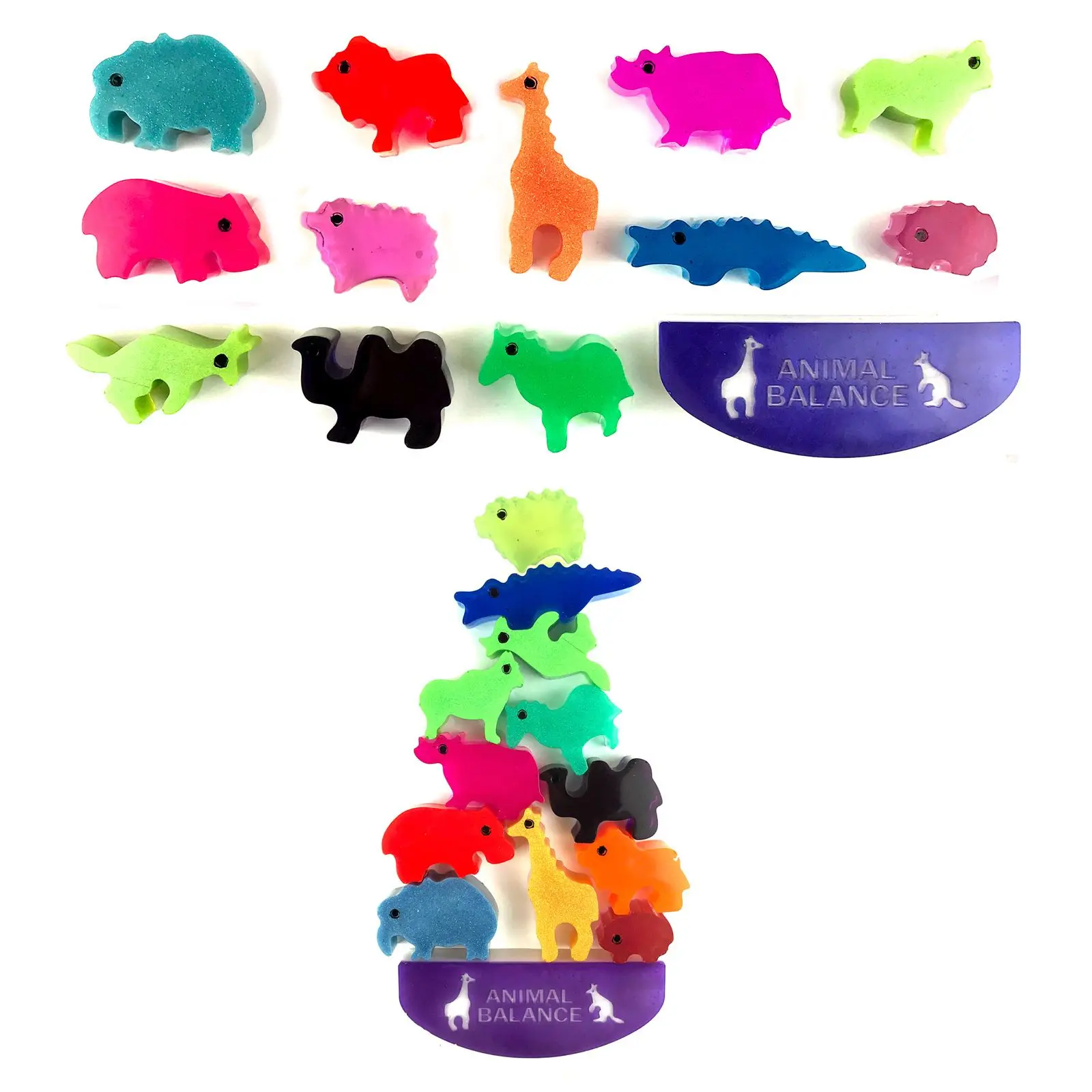 

Beam Toy DIY Crafts Silicone Children's Educational Toys Crystal Epoxy Resin Mold Animal Building Block Mould Dinosaur