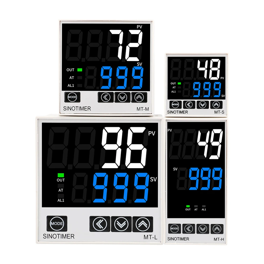 

Digital PID Temperature Controller Heating/Cooling Relay SSR Output Thermostat Module K J E N Type Four Input Thermocontroller