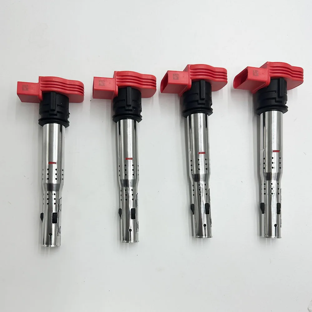4 упаковки OEM катушка зажигания 06E905115E 06D905115 06D905115A для Audi TT A4 VW Golf Jetta GTI 2.0L 2 0 T UF529