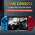 Игровая портативная игровая консоль X7 Plus, встроенные классические игры, портативный мини-видеоплеер, экран 5,1 дюйма IPS, 64 ГБ, Классические аркадные игры