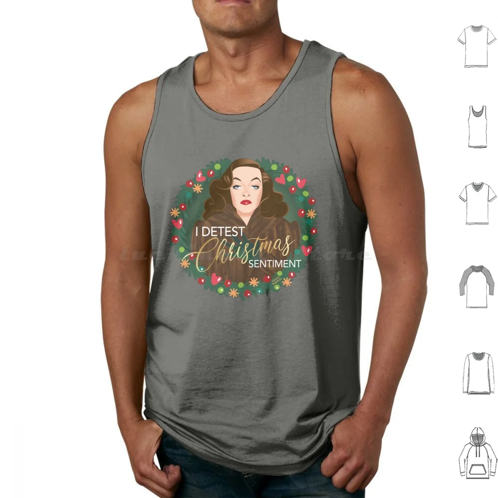 

Christmas Sentiment Tank Tops Print Cotton Alejandro Mogollo Art Alemogolloart Alejandromogolloart Christmas Detest