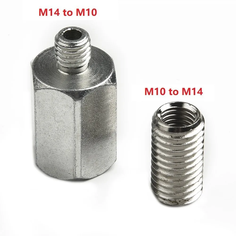 

M10 To M14 Adapter M14 To M10 Adapter Stainless Silver For Angle Grinder Polisher Interface Adapter Interface Converter