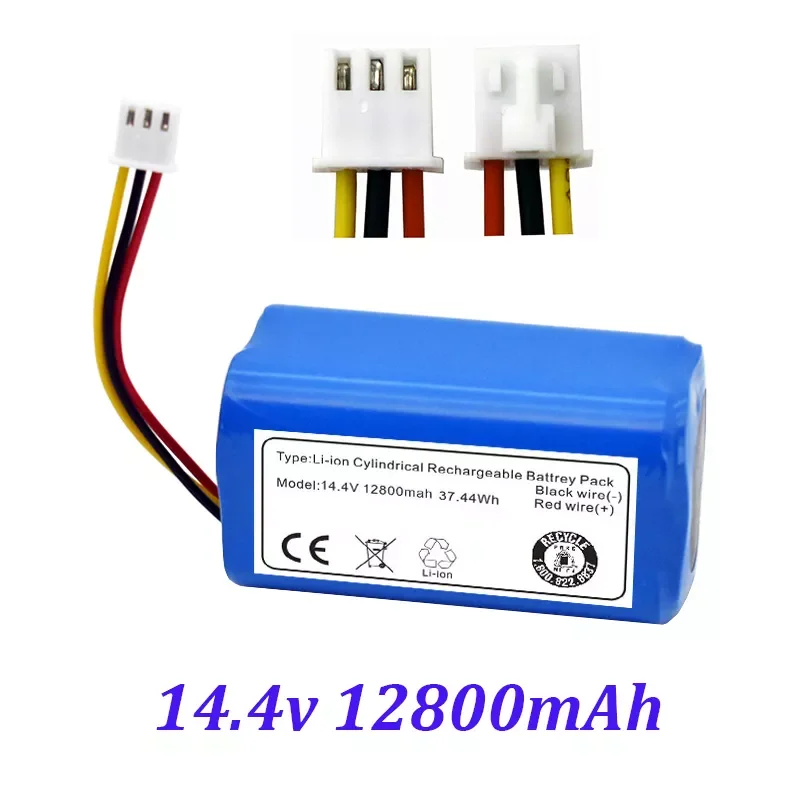 

14.4v 12800mAh Li-ion Battery Side Brush HEPA Filter Parts Accessories For Proscenic 800T, 830P, 820P, 820T, 820S Vacuum Cleaner