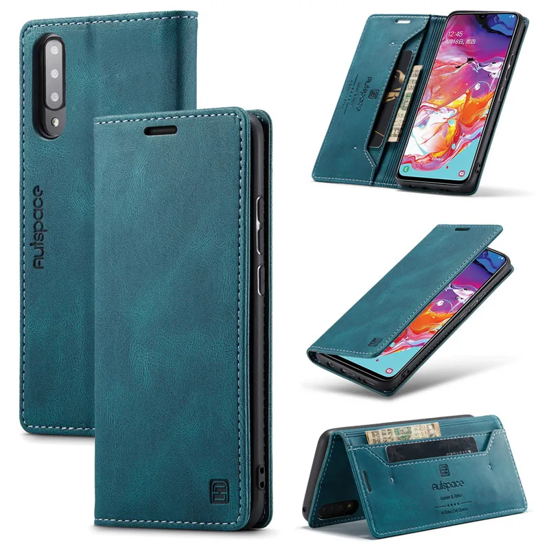 

Чехол-кошелек для Samsung Galaxy A50, флип-чехол с магнитной застежкой для карт для Galaxy A70, A50S, A70S, роскошный кожаный чехол-подставка для телефона