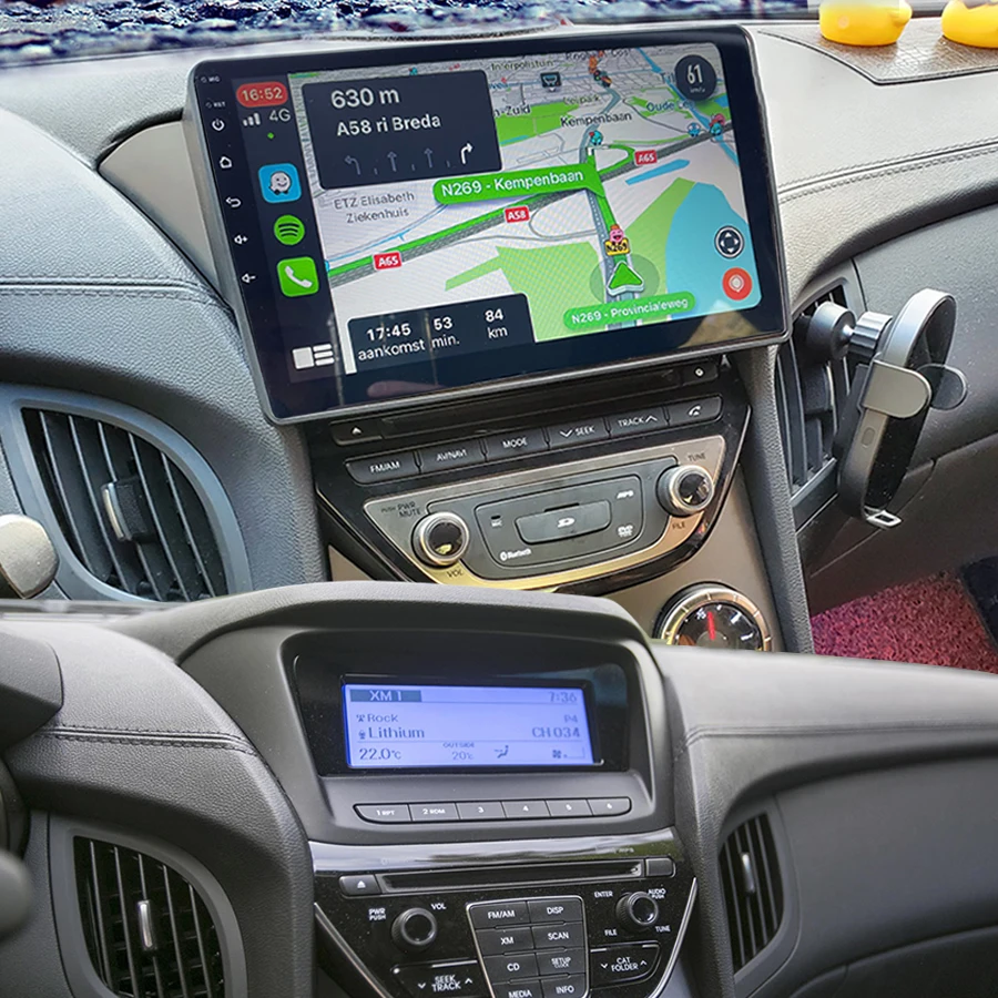 

Автомагнитола 128 ГБ, мультимедийный видеоплеер на Android 11 с сенсорным экраном для Hyundai Coupe 2014, 2015, Genesis, GPS, Авторадио для Carplay