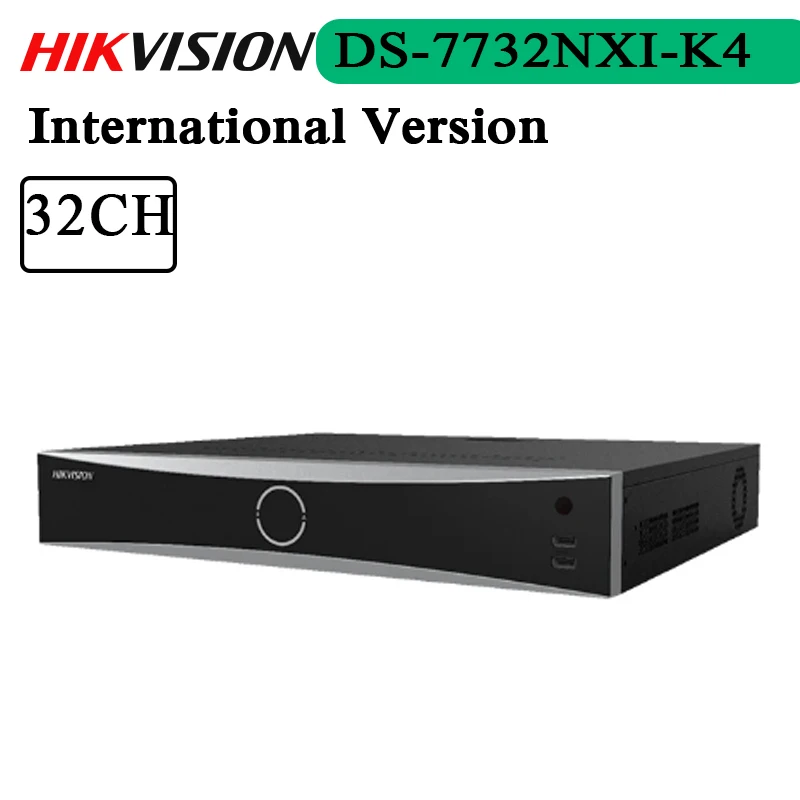 

Hikvision 4K AcuSense NVR DS-7732NXI-K4 32-ch Network Video Recorder with 4 SATA Ports H.265+ Hik-Connect