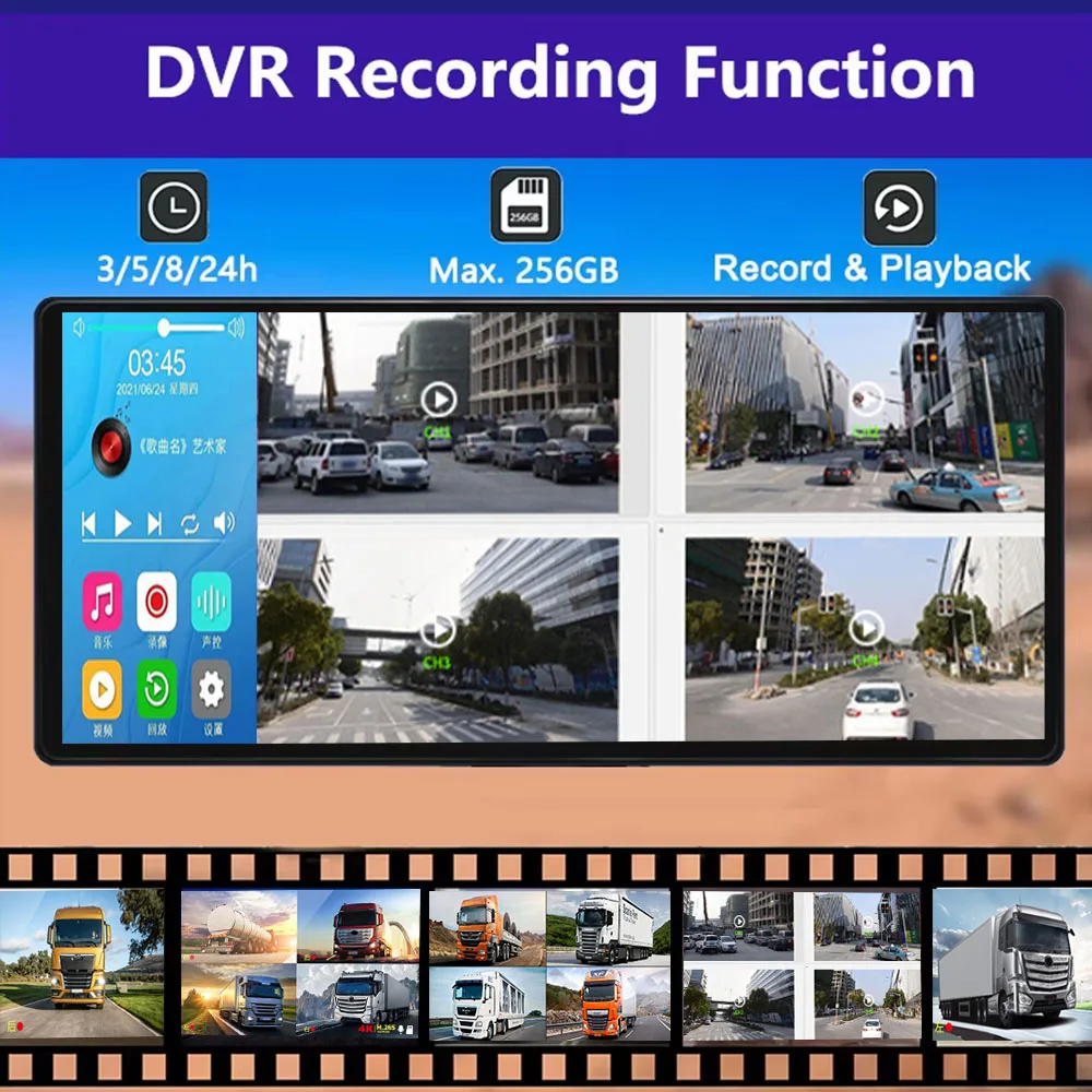 Для грузовиков/автобусов/фургонов 10 36 &quotрадарная сигнализация с сенсорным