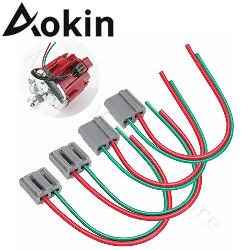 

4pcs/lot HEI Distributor Connector Wire Harness Pigtail Plug Tachometer Pigtails 12V For RV Chevy GM Cadillac HEI 170072