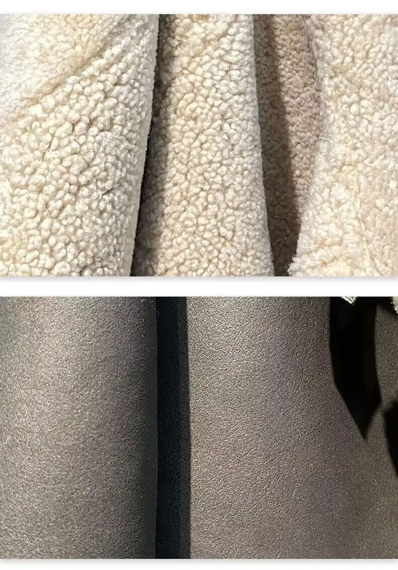 Мужское кашемировое пальто из овчины Коричневое Пальто натуральной с подкладкой