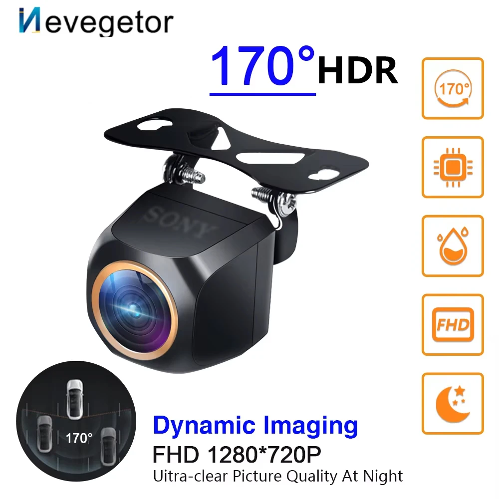 

Автомобильная камера заднего вида AHD 1920x1080P 200 ° Fisheye Golden Lens Full HD ночного видения Задняя передняя камера заднего вида автомобиля