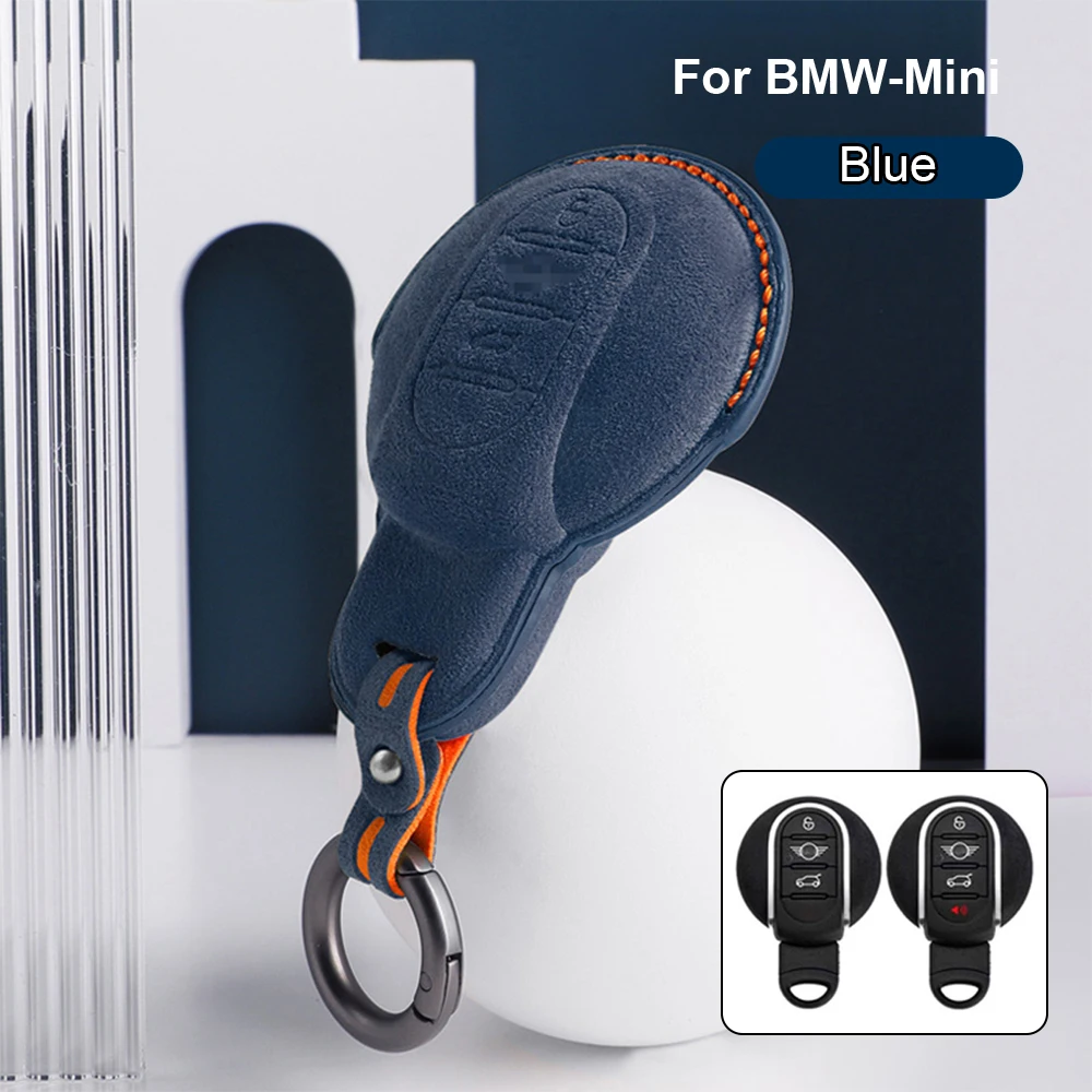 

Автомобильный брелок с дистанционным управлением, флип-чехол для BMW Mini Cooper S Clubman F54 F55 F56 F57 F60 Country Man, Италия, супер замша, брелок