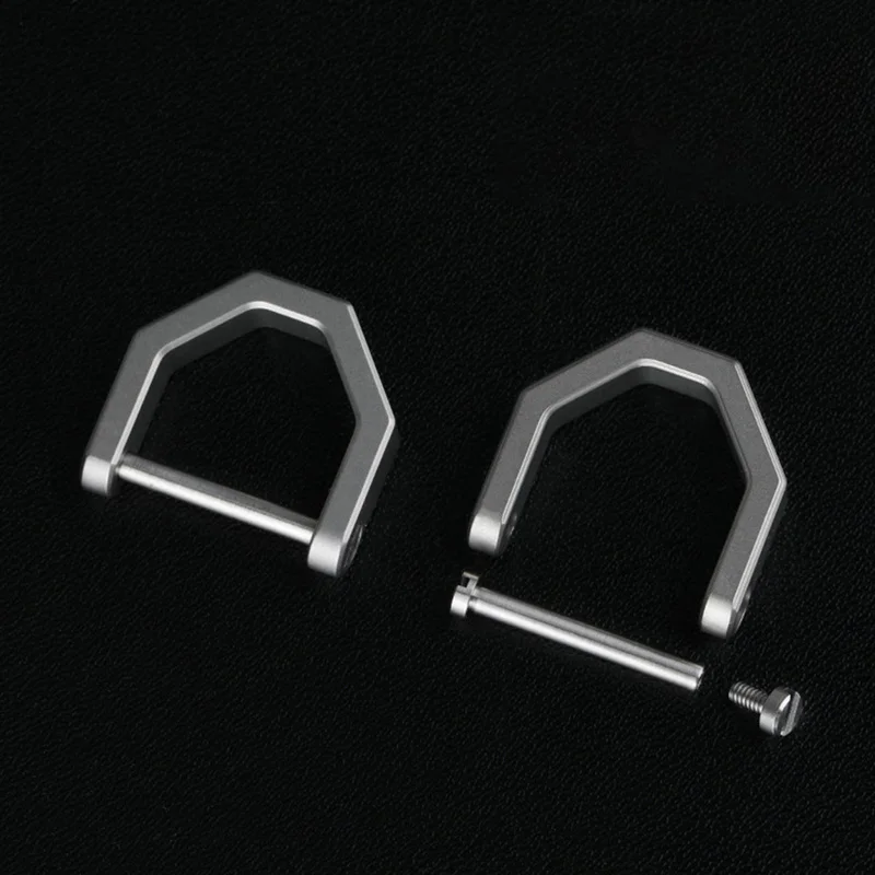 

D Shape Multi-purpose Mini Lock Titanium Buckles Keyring Car Buckle Outdoor Tool