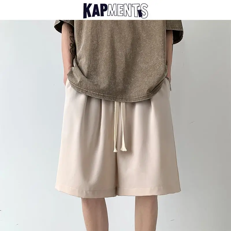 

KAPMENTS Summer Hawaii Basketball Casual Shorts 2022 Korean Fashions Apricot Harem Shorts Vintage Colorfuls Gym Sweat Shorts