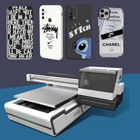 6090 uv printer iron aluminum stainless steel gift box crystal label clothing x1600 smart flatbed printing machine