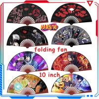 8 inch hand fan naruto folding fan kakashi sasuke naruto animation derivatives boys gift items decoration collectible one piece