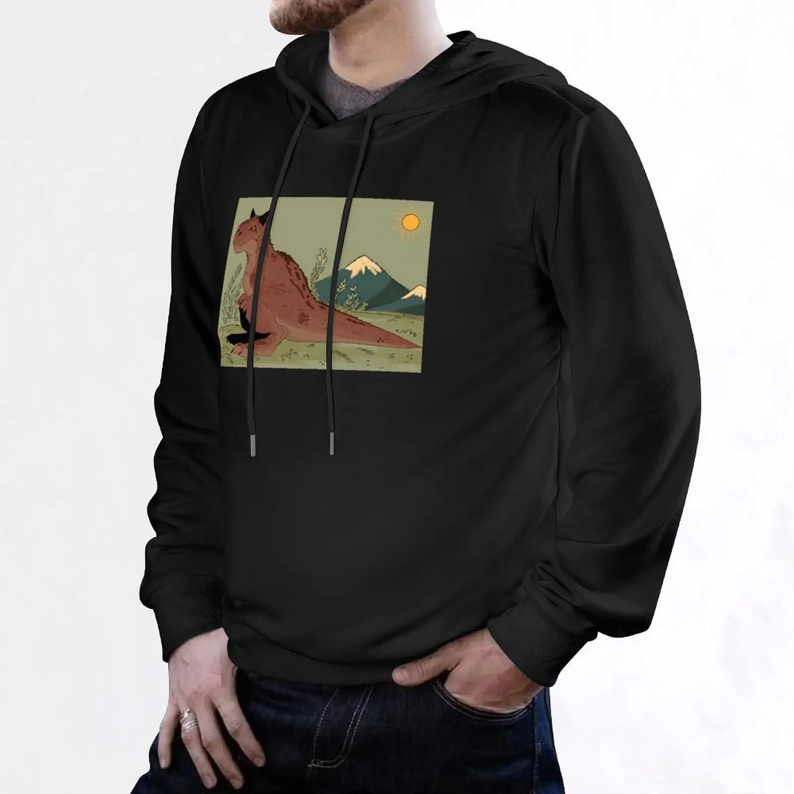 CARNOTAURUS. Пуловер с капюшоном мужская толстовка комплект осенней корейской одежды