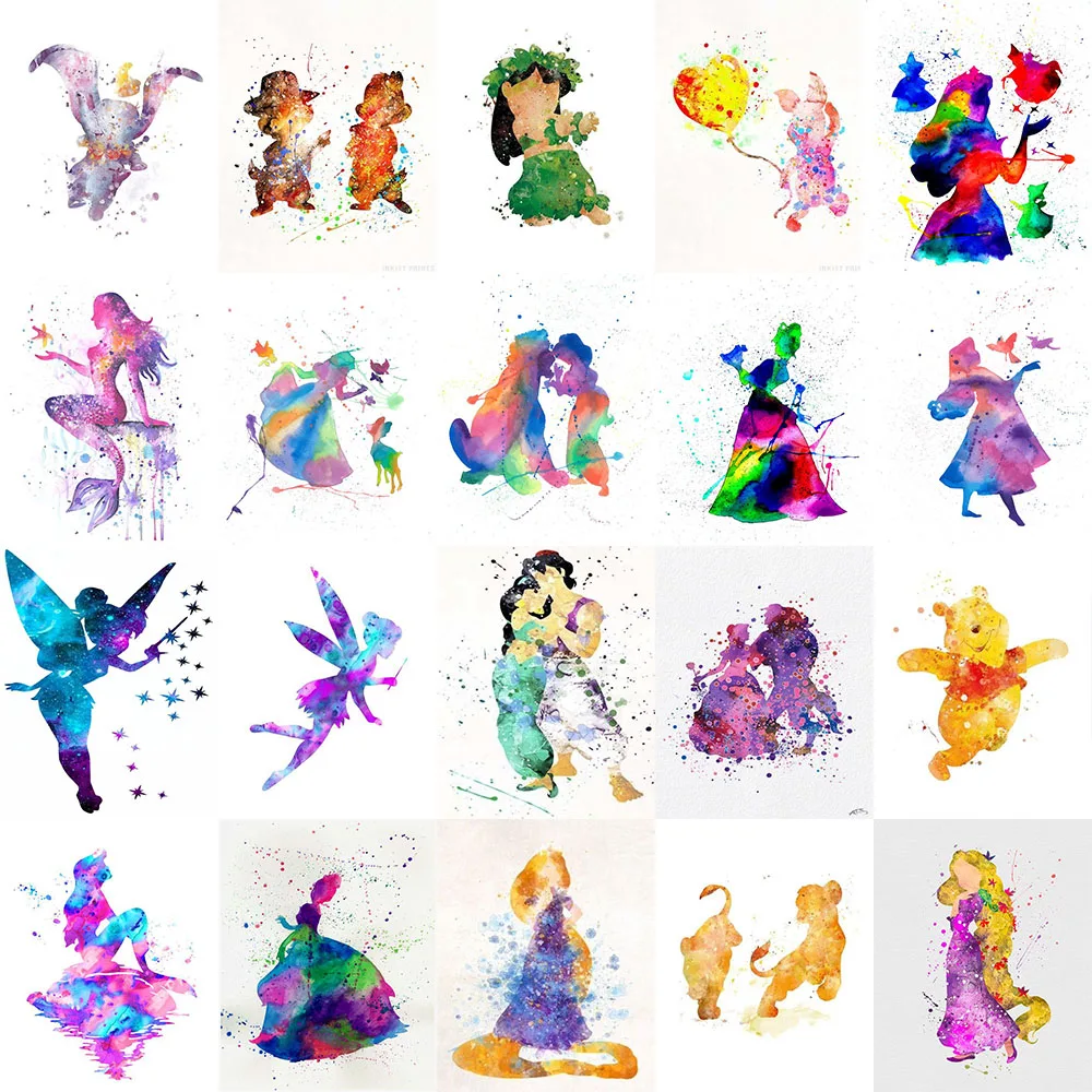 

Disney Diamond Painting Cross Stitch Cartoon Abstract 5D DIY Diamond Embroidery Full Square/round Rhinestone Of Picture JK01