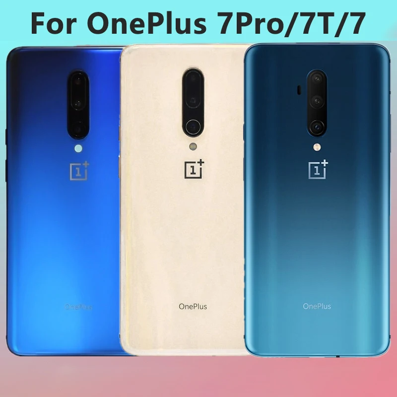 

Стеклянная задняя крышка батарейного отсека для oneplus 7pro oneplus 7T 1 + 7100 новая, Замена задней крышки для Oneplus 7 pro, задний корпус, стеклянный чехол