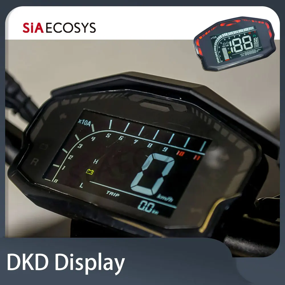 

SIAECOSYS DKD ЖК-дисплей, электрический скутер, мотоцикл, спидометр DKD, цифровой дисплей для контроллера Fardriver и VOTOL