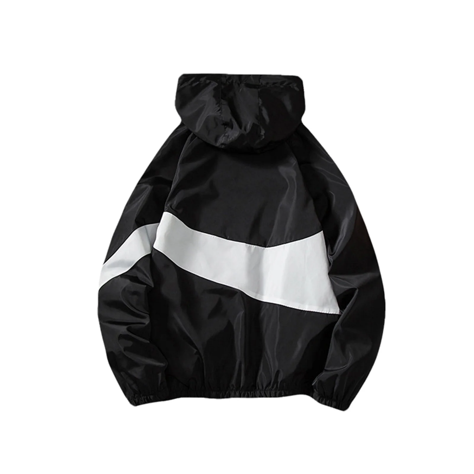 

Men’s Winter Fall Thin Hoodies Outfits, Long Sleeve Color Block Zipper Hooded Sweatshirts New Fashion