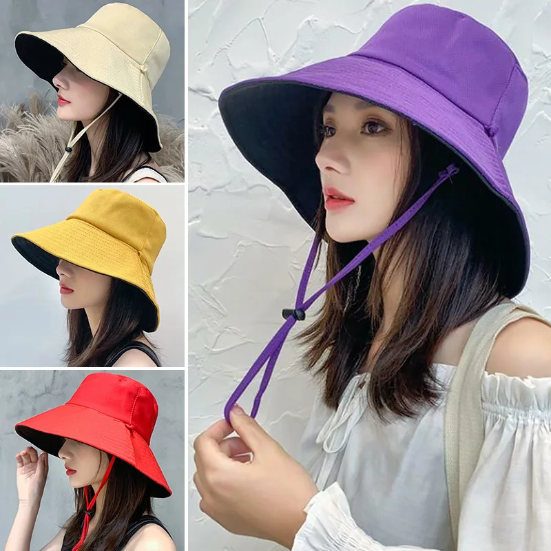 

Women Summer Visors Hat Foldable Sun Cap Wide Large Brim Beach Straw Hats Chapeau Lady Beach UV Protection Caps For Women