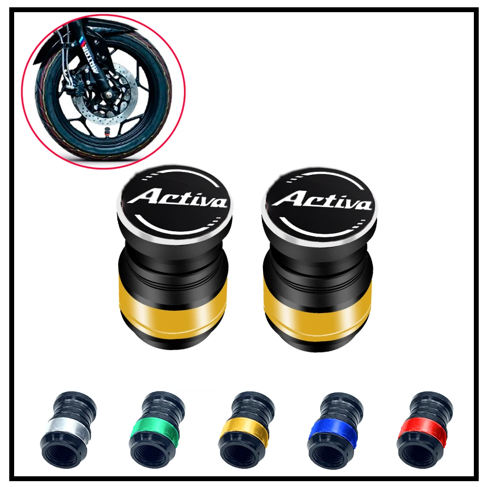 

For Honda Activa 125 Scooter Rim Motorcycle Accessories Wheel Tire Valve Caps