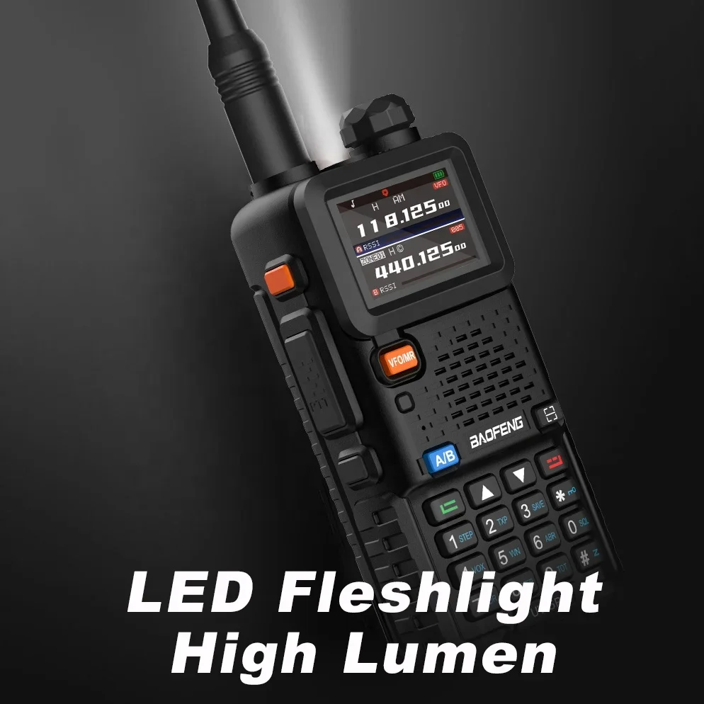 2500 мАч 136-174400-520 МГц двухдиапазонная радиостанция Baofeng UV-5RH 999CH 10 Вт двусторонняя рация Type-C (art.: 3920cd6bad288) - 3920cd6bad288