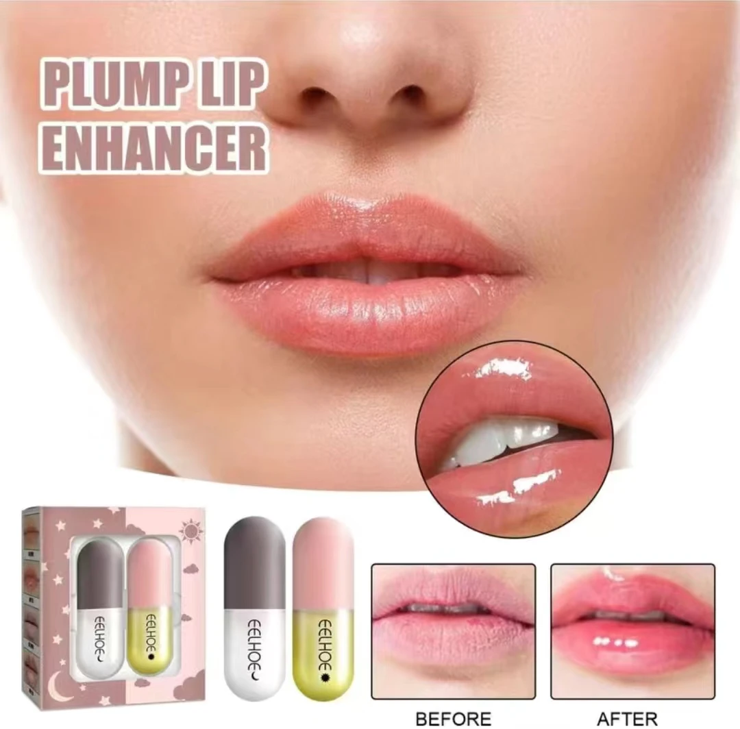 EELHOE Day And Night Lip Moisturizing Capsule Can Replenish Water And Moisturize Lips To Increase Elasticity And Plump Lips