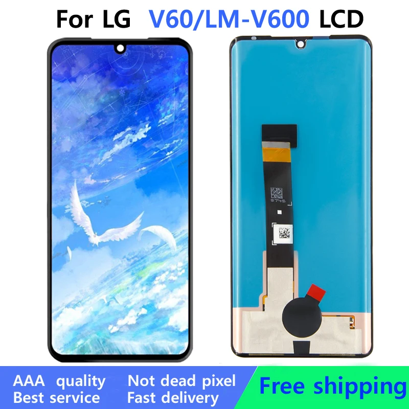 6 8 &quotAMOLED для LG V60 ThinQ 5G V600 LM-V600 ЖК-дисплей сенсорная панель экран дигитайзер в сборе