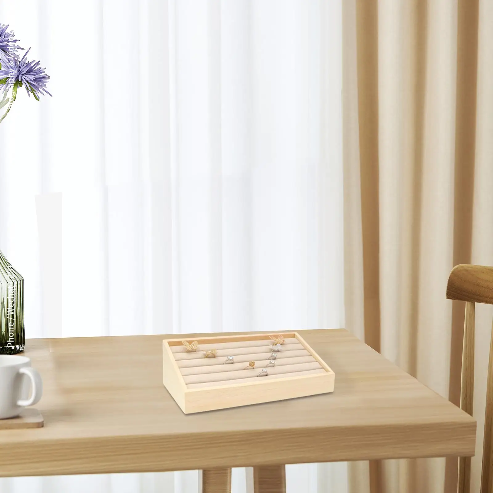 

Многофункциональная витрина для ювелирных изделий, 5 рядов, держатель для дисплея, органайзер для хранения украшений, для сережек, комода, ремесла, дисплей s