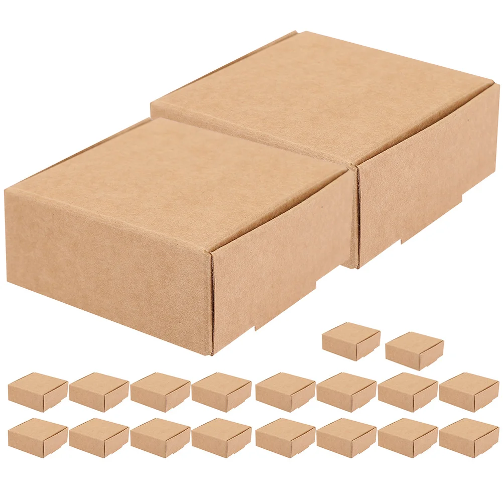 

25 Pcs Packing Boxes Paper Holder Shipping Supplies Cases Chocolate Gift Earring Cardboard