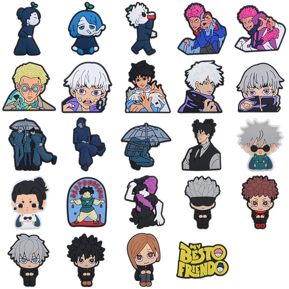 1 шт. подвески для обуви с мультяшным персонажем милые аниме мальчиков и девочек