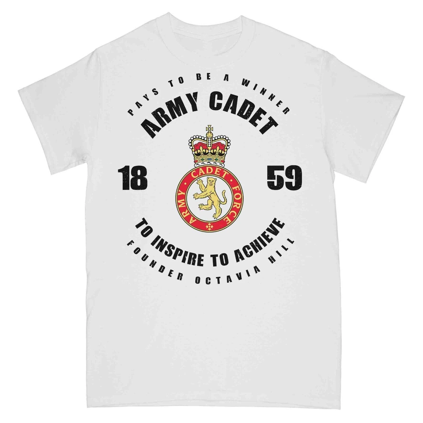 

Pays To Be A Winner Army Cadet Force Printed Men's Printed T-Shirt Premium Cotton Short Sleeve O-Neck Mens Tshirt S-3XL