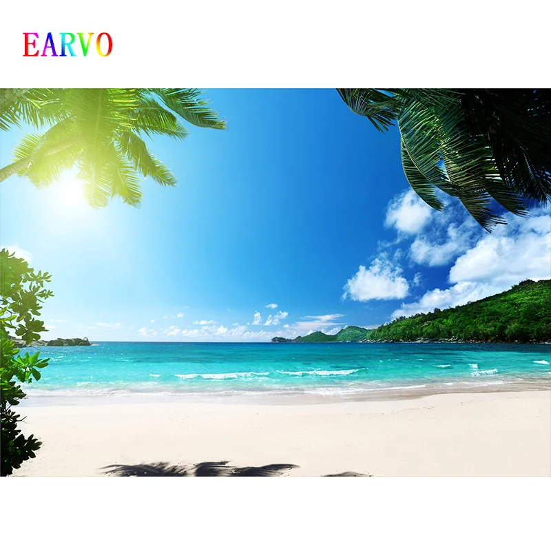 Пляжный летний фон Майами река вечерние фотография Фон Дети День Рождения