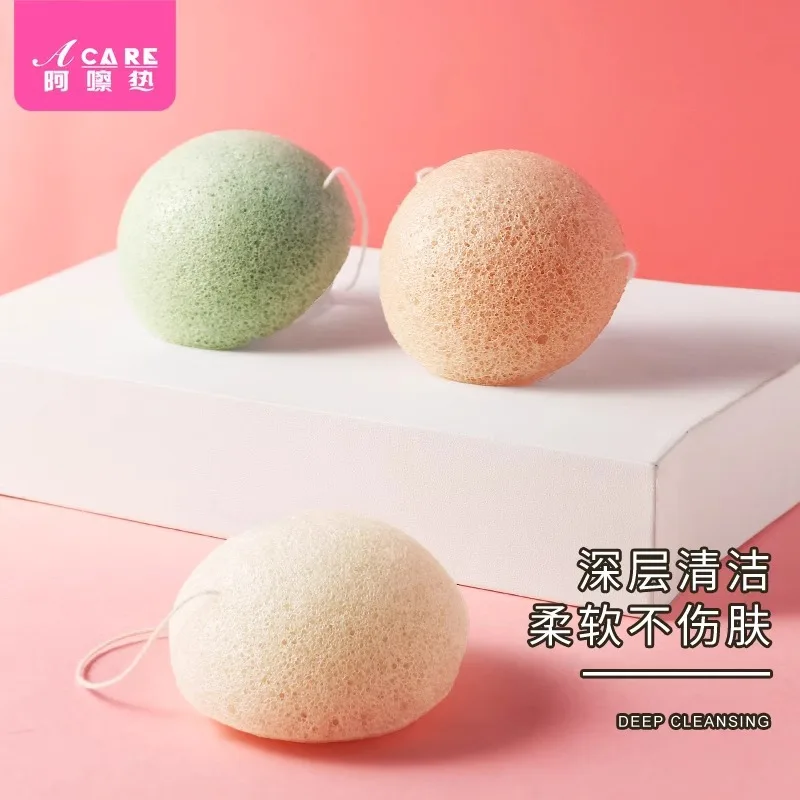 DX01/губки для умывания лицаA1PQ0-простая в использовании губка чистки Konjak очищающий