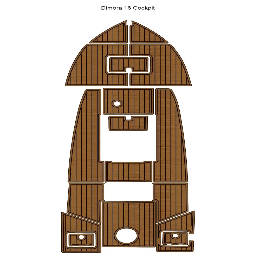 Лодка-кокпит Dimora 16 искусственная пена из тикового дерева напольная накладка SeaDek