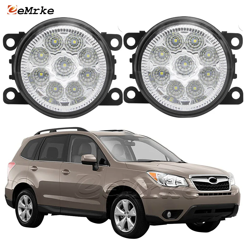 

2x Car-Styling For Subaru Forester XC 2014 2015 2016 2017 SMD 9-Pieces LED Fog Light Lamp H11 H8 12V 55W Halogen Fog Lights DRL