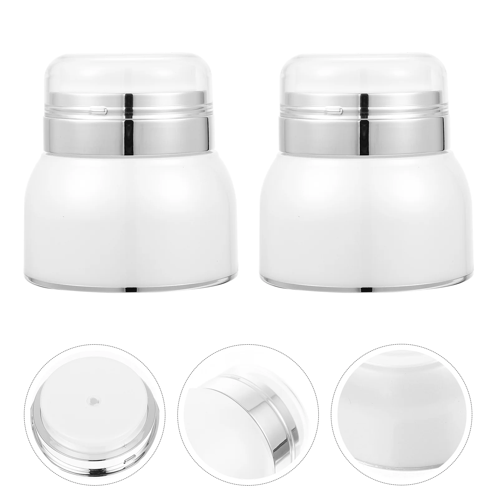 

Pump Airless Bottle Lotion Jar Creamcontainer Jarscontainers Makeup Acrylic Refillable Bottles Vacuumsize Empty Sample Lid Press