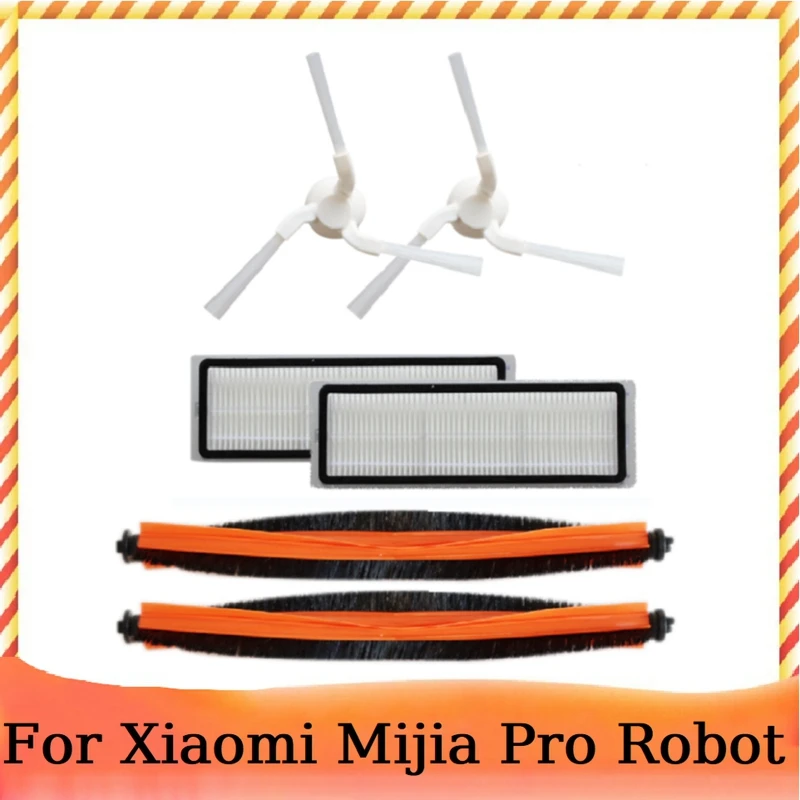 

Набор аксессуаров для робота-пылесоса Xiaomi Mijia Pro, моющийся фильтр НЕРА, основная боковая щетка, запасные части