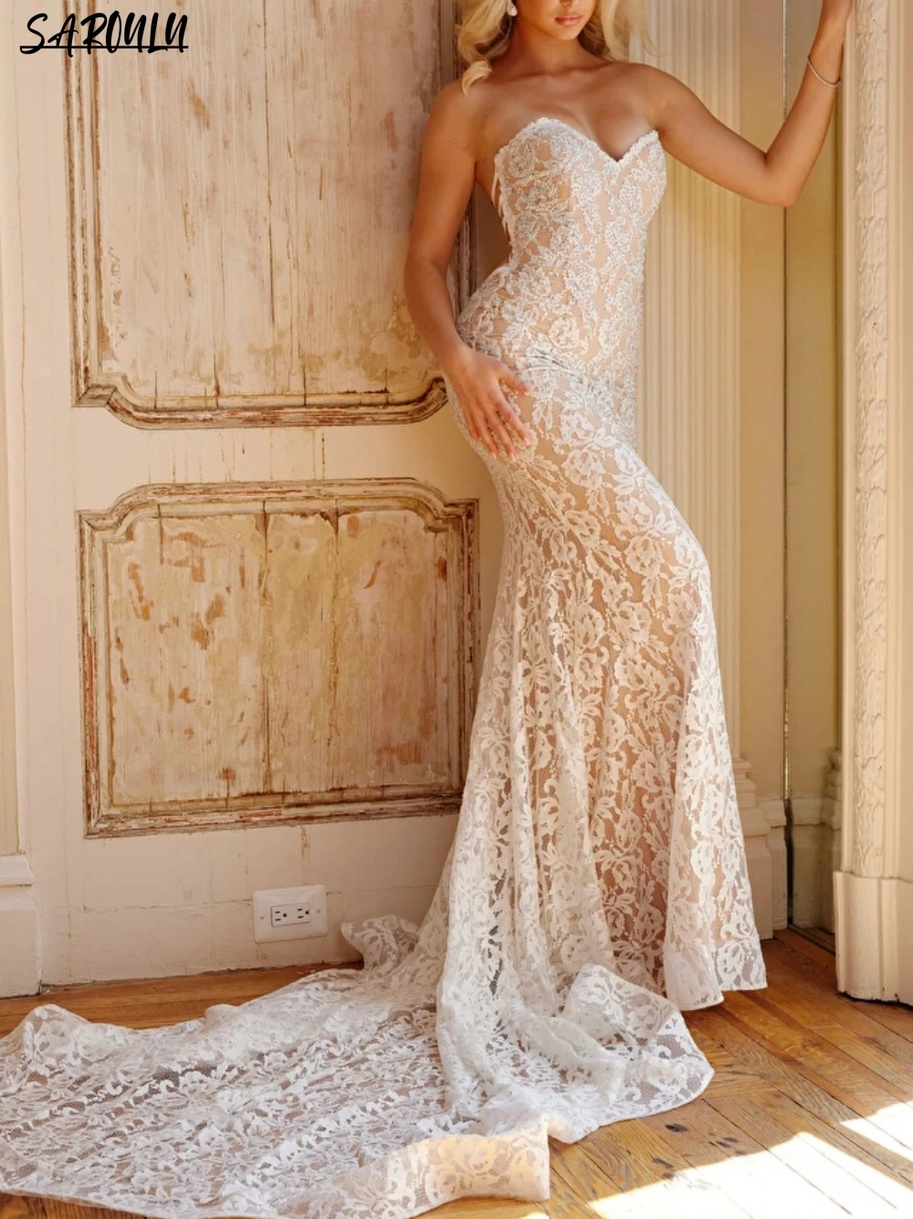 

Женское вечернее платье до пола, элегантное винтажное платье с вырезом сердечком и аппликацией, платье невесты