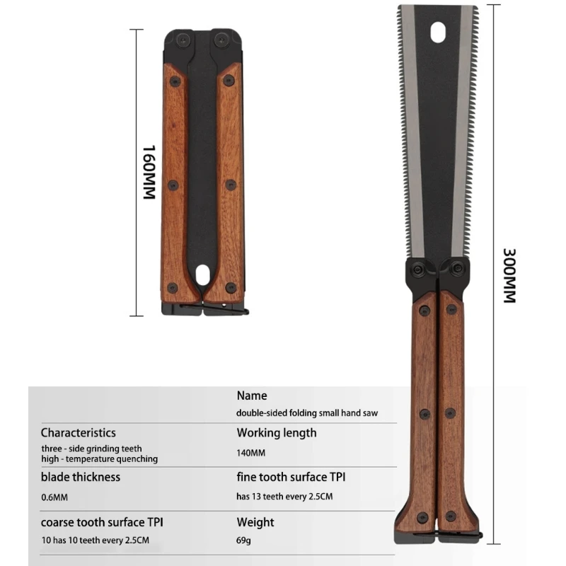 Компактная японская тянущая пила складная ручная для деревообрабатывающего