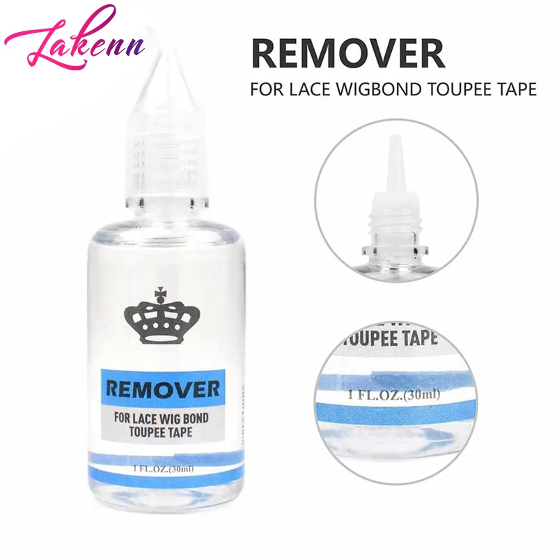 Lace Front Wig Remover - Gentle Solvent For Adhesive Residue Tape In Hair Extension Glue Oil 60ml (30ml 2 Bottles)