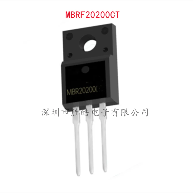

(10PCS) NEW MBRF20200CT CTG MBRF20200 20A200V Straight TO-220F MBRF20200 Integrated Circuit