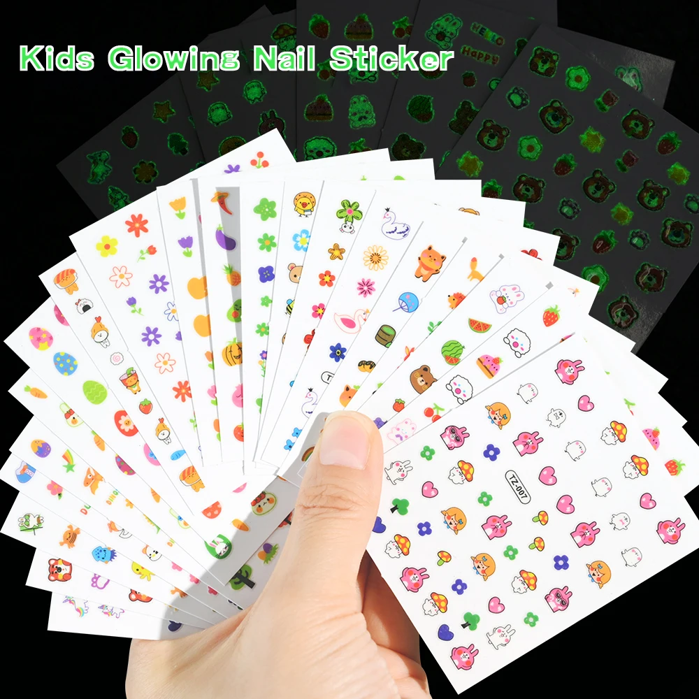 Светящиеся наклейки для ногтей MingLee 20 шт. | AliExpress