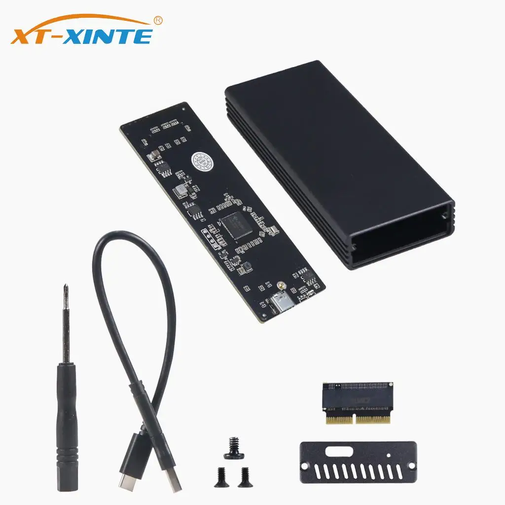 XT-XINTE Upgrade Aluminum Type-C USB-C to 16+12 Pin Mobile Box HDD Enclosure for Air Pro 2013 2014 2015 2016 SSD Portable Case